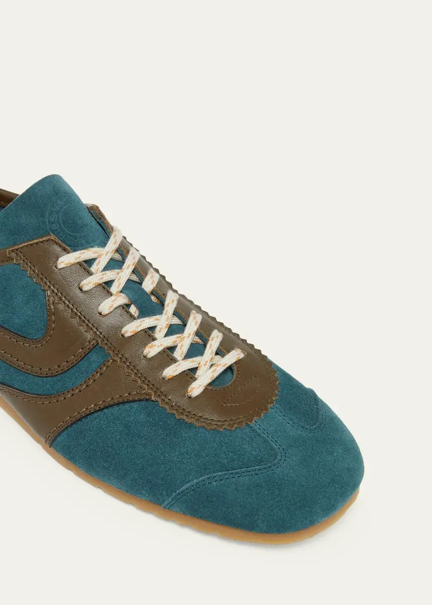Dries Van Noten Men's Destin Suede Low-Top Sneakers | Thumbnail 5 Dries Van Noten Men's Destin Suede Low-Top Sneakers | Thumbnail 5