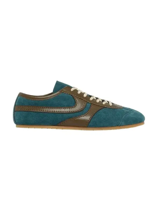 Dries Van Noten Men's Destin Suede Low-Top Sneakers
