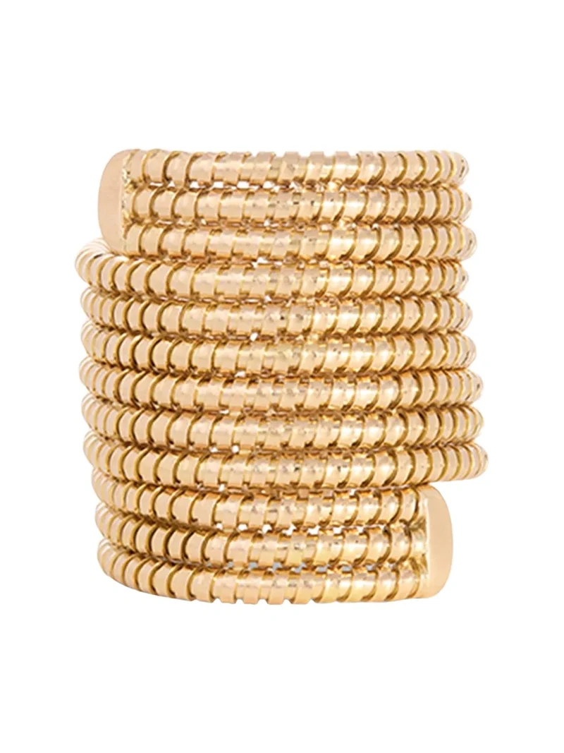 SIDNEY GARBER 18K Yellow Gold Triple-Row Coil Bracelet