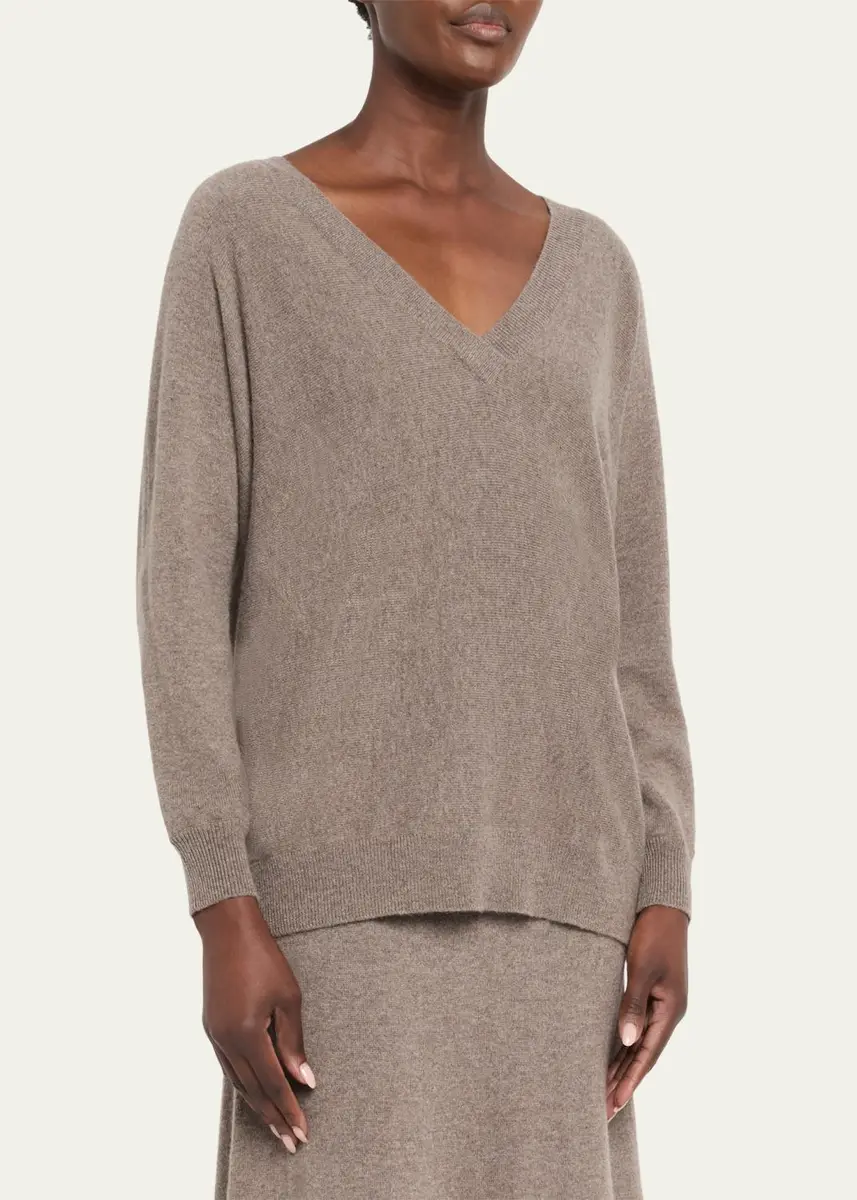 Lisa Yang Kenny Cashmere V-Neck Sweater | Thumbnail 4 Lisa Yang Kenny Cashmere V-Neck Sweater | Thumbnail 4