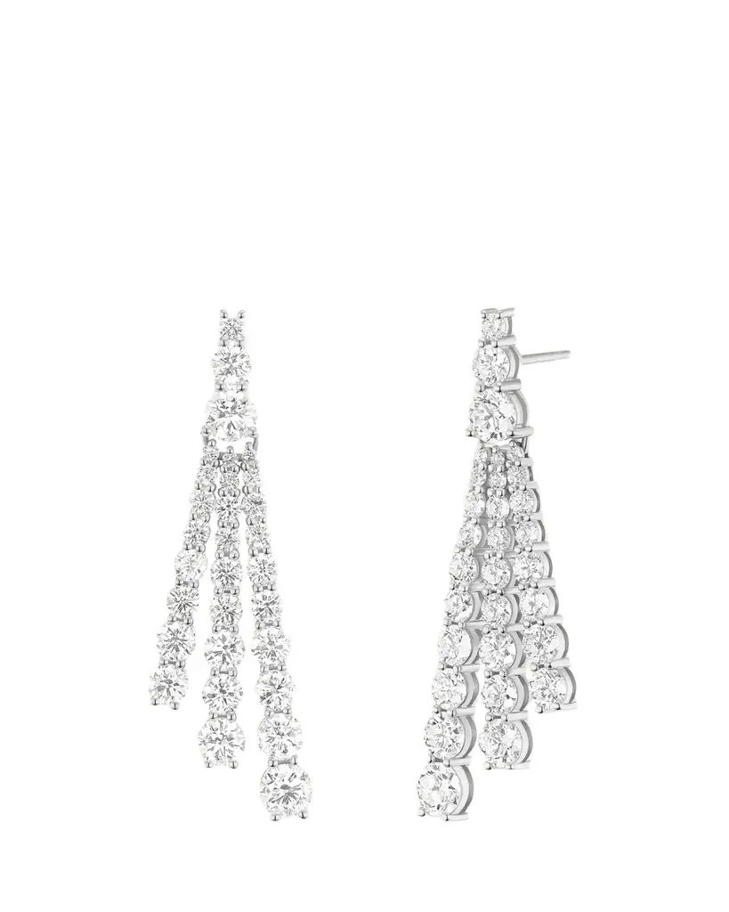 Melissa Kaye 18K White Gold Diamond Sydney Earrings, Small