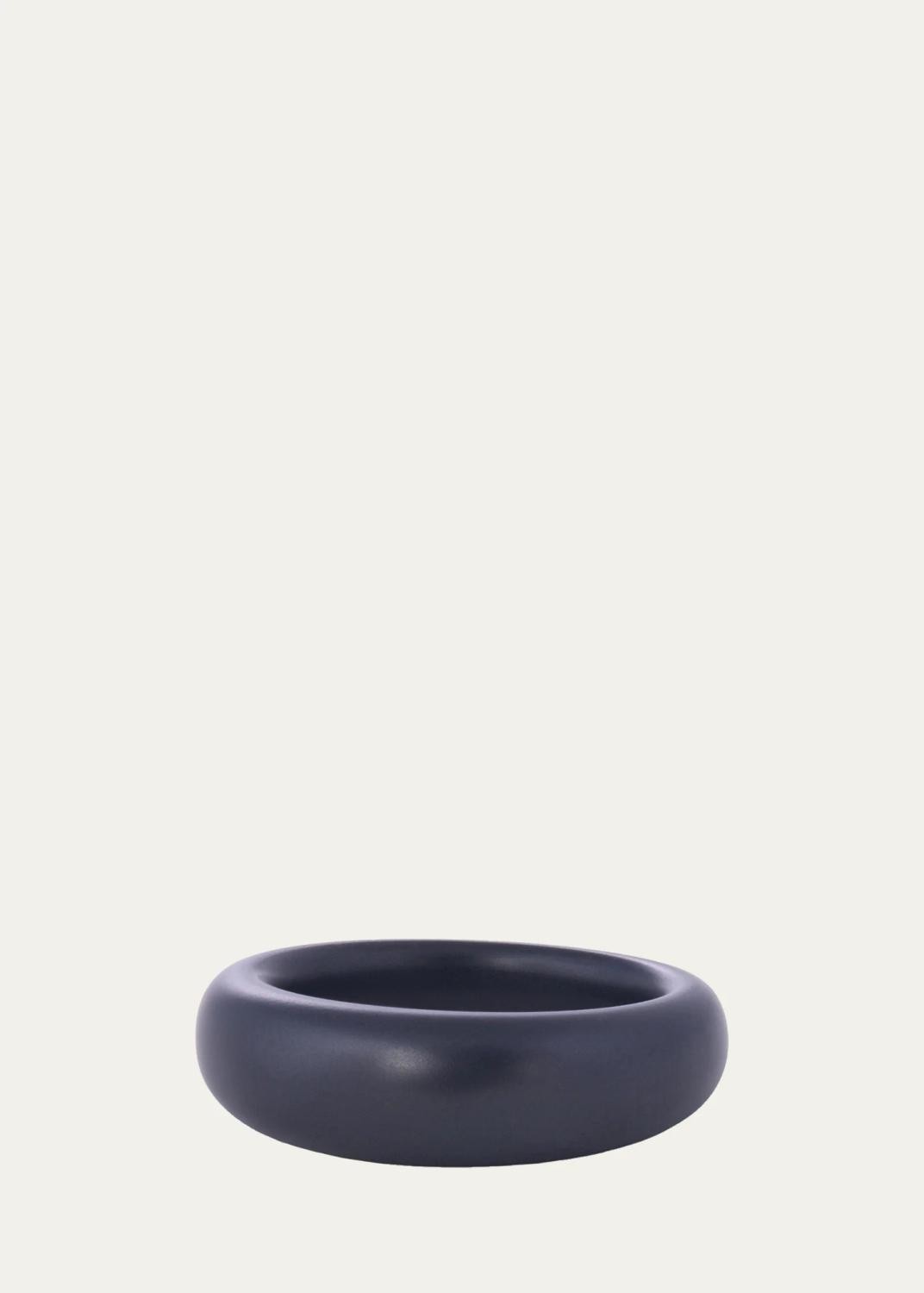 SIDNEY GARBER Titanium 7mm French Dome Ring