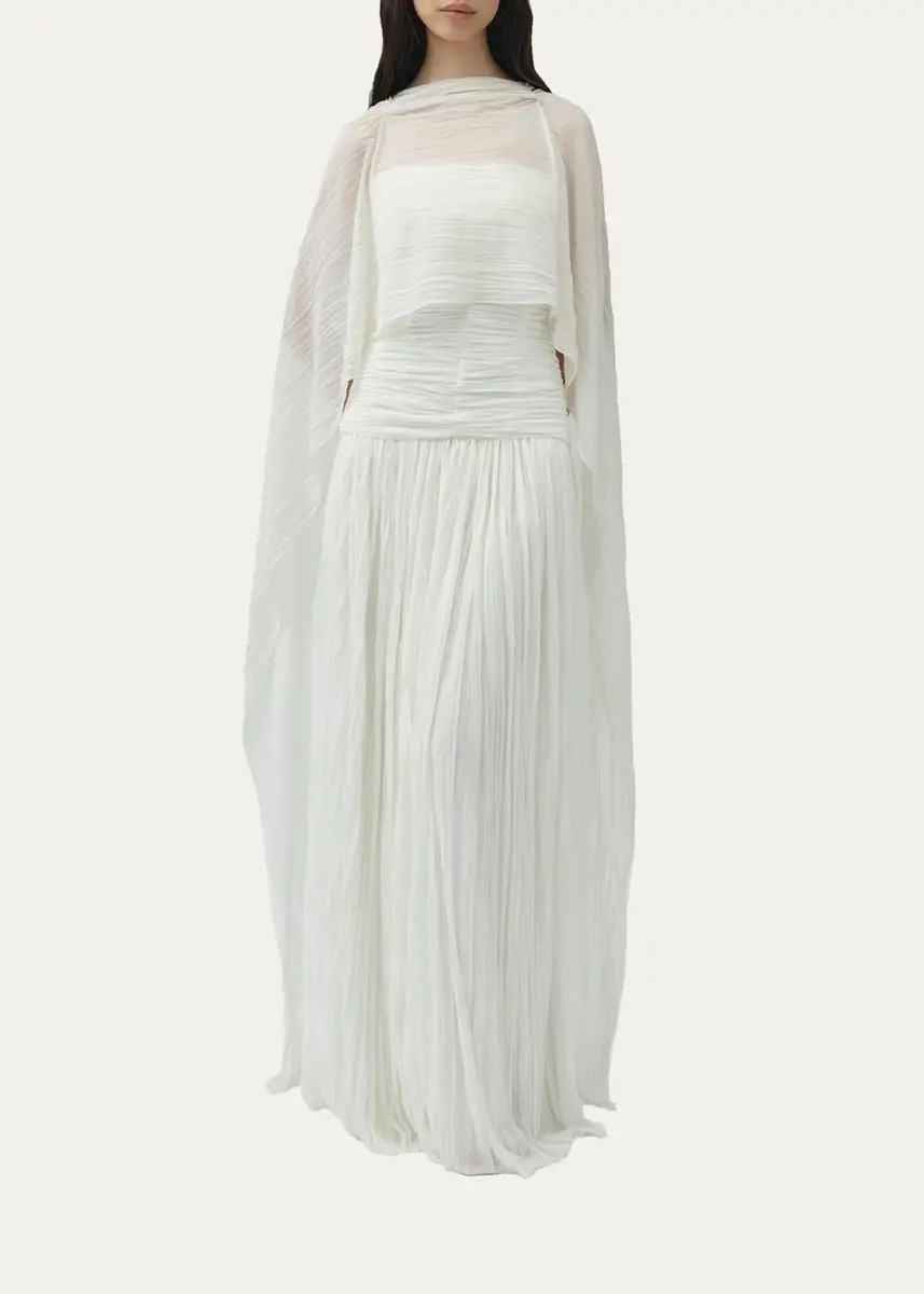 Simkhai Genoa Sheer Jersey Cape | Thumbnail 2 Simkhai Genoa Sheer Jersey Cape | Thumbnail 2
