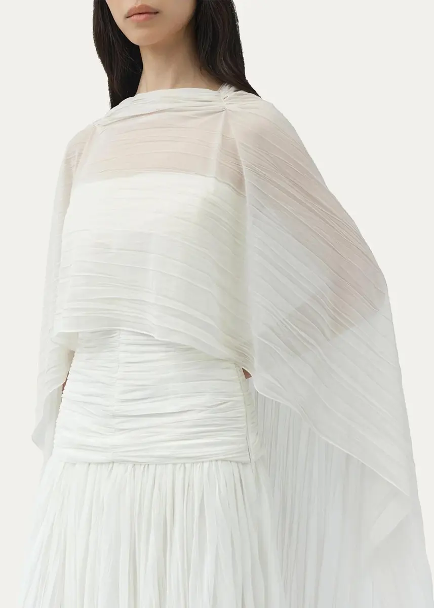 Simkhai Genoa Sheer Jersey Cape | Thumbnail 5 Simkhai Genoa Sheer Jersey Cape | Thumbnail 5