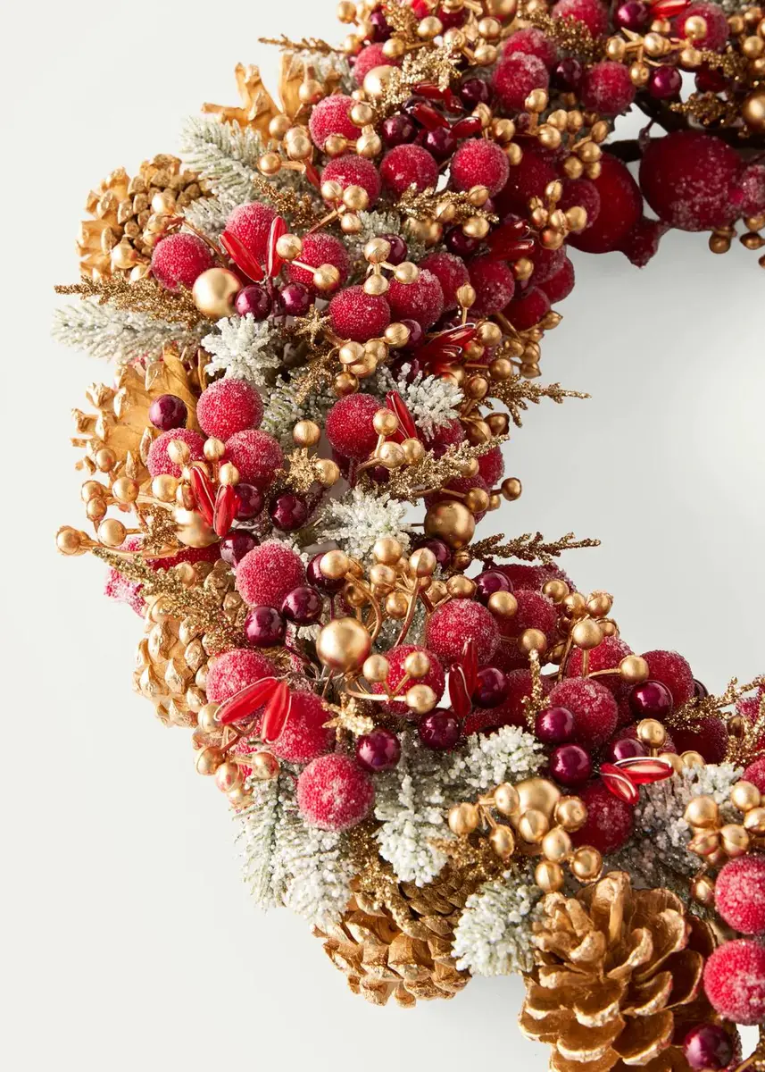 Salzburg Creations Glittering Garnet 20" Wreath | Thumbnail 2 Salzburg Creations Glittering Garnet 20" Wreath | Thumbnail 2