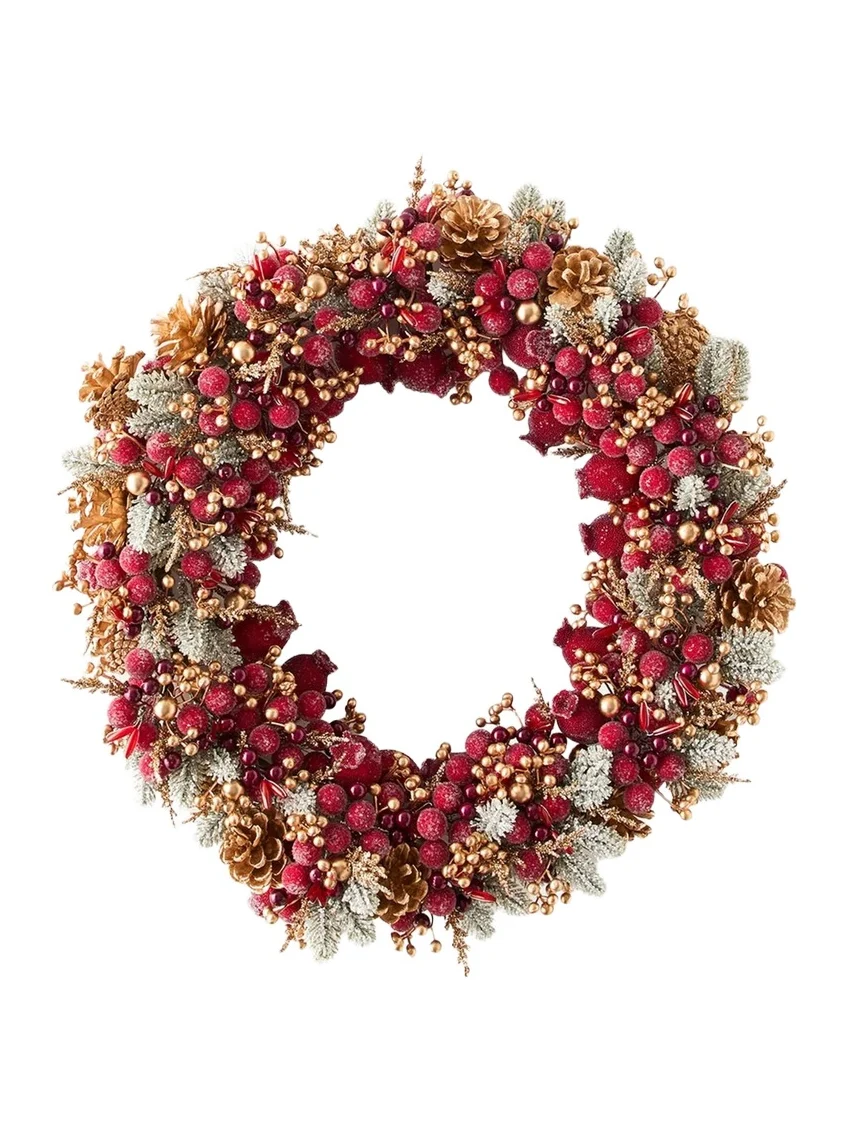 Salzburg Creations Glittering Garnet 20" Wreath