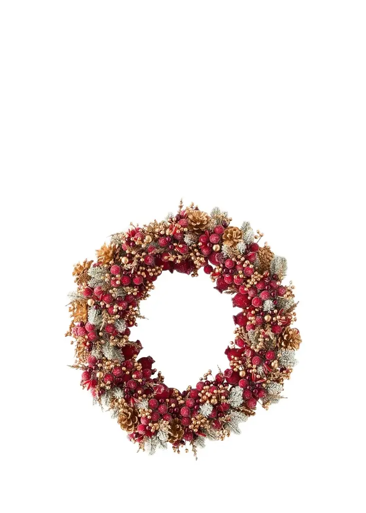 Salzburg Creations Glittering Garnet 20" Wreath