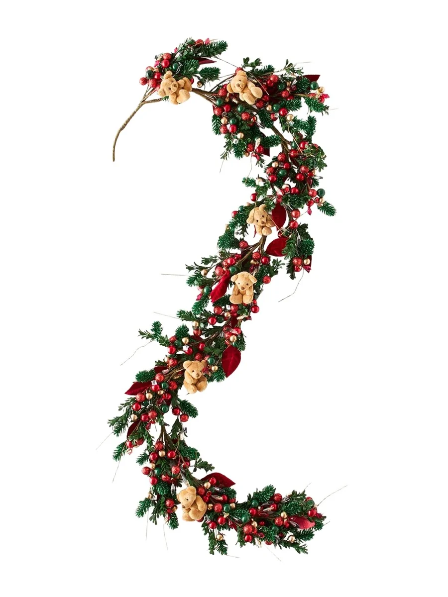 Salzburg Creations Beary Christmas 60" Garland