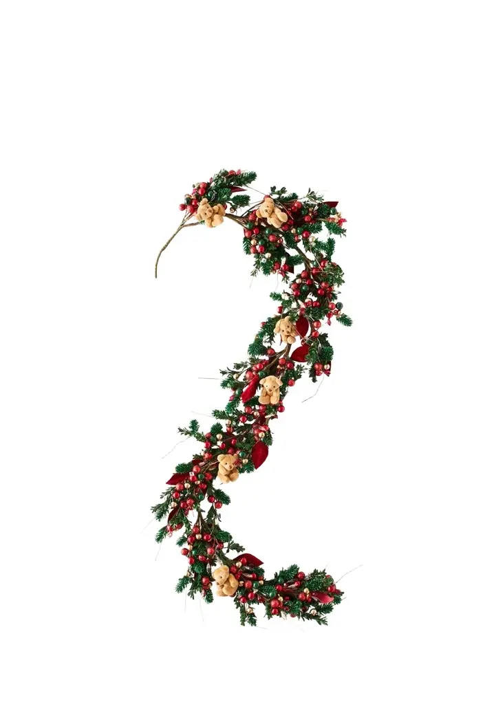 Salzburg Creations Beary Christmas 60" Garland