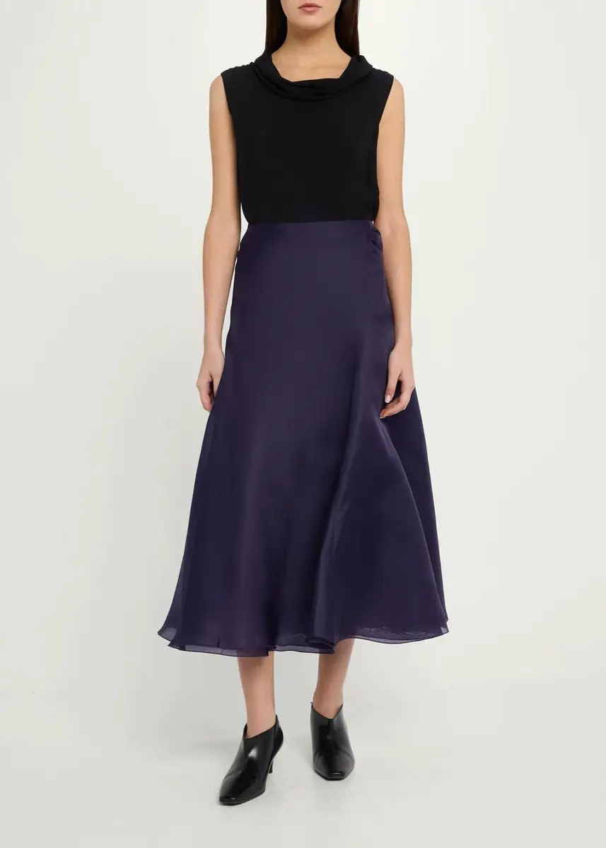 Akris Silk Organza A-Line Midi Skirt | Thumbnail 2 Akris Silk Organza A-Line Midi Skirt | Thumbnail 2