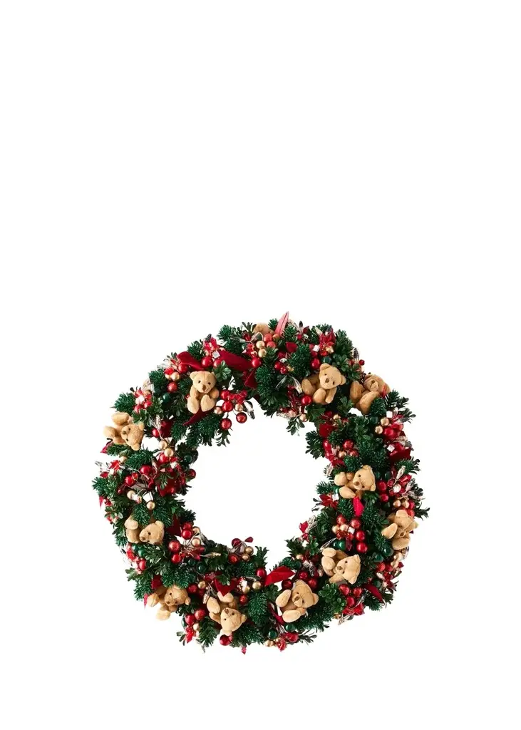 Salzburg Creations Beary Christmas 20" Wreath