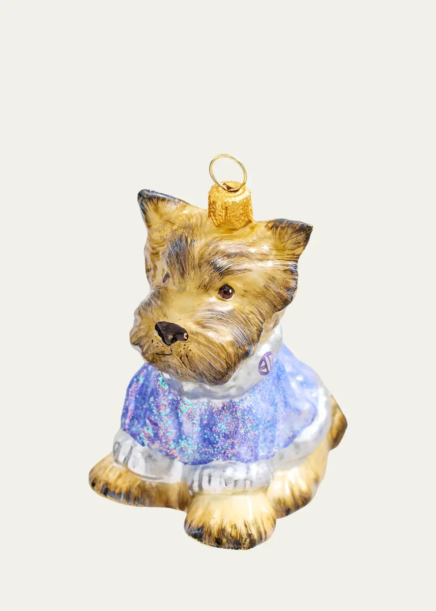 Joy To The World Collectibles Yorkshire Terrier in Glittery BG Coat Christmas Ornament | Thumbnail 2 Joy To The World Collectibles Yorkshire Terrier in Glittery BG Coat Christmas Ornament | Thumbnail 2