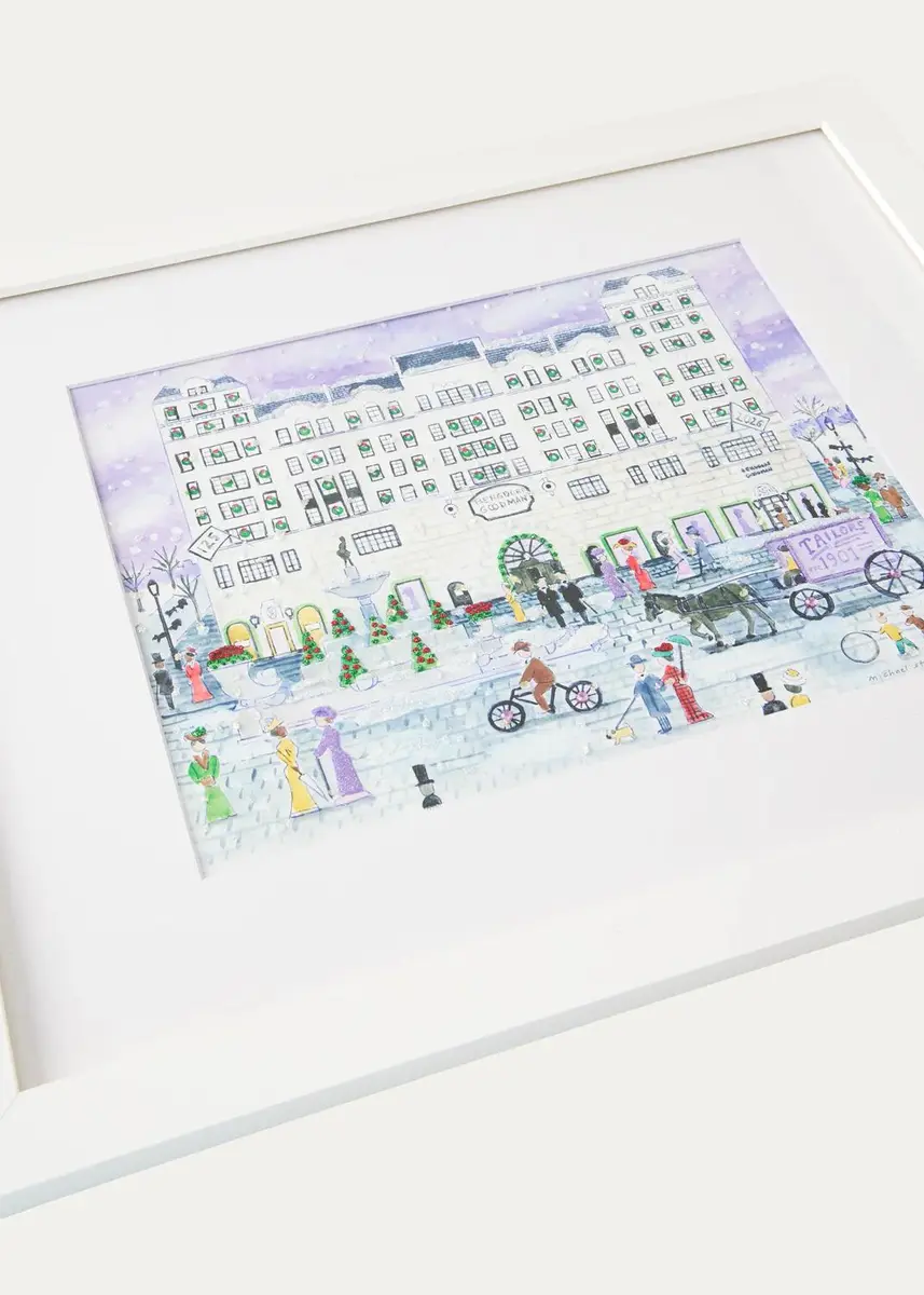 Michael Storrings 125th Anniversary "Bergdorf Goodman Store" Large Framed Print | Thumbnail 2 Michael Storrings 125th Anniversary "Bergdorf Goodman Store" Large Framed Print | Thumbnail 2