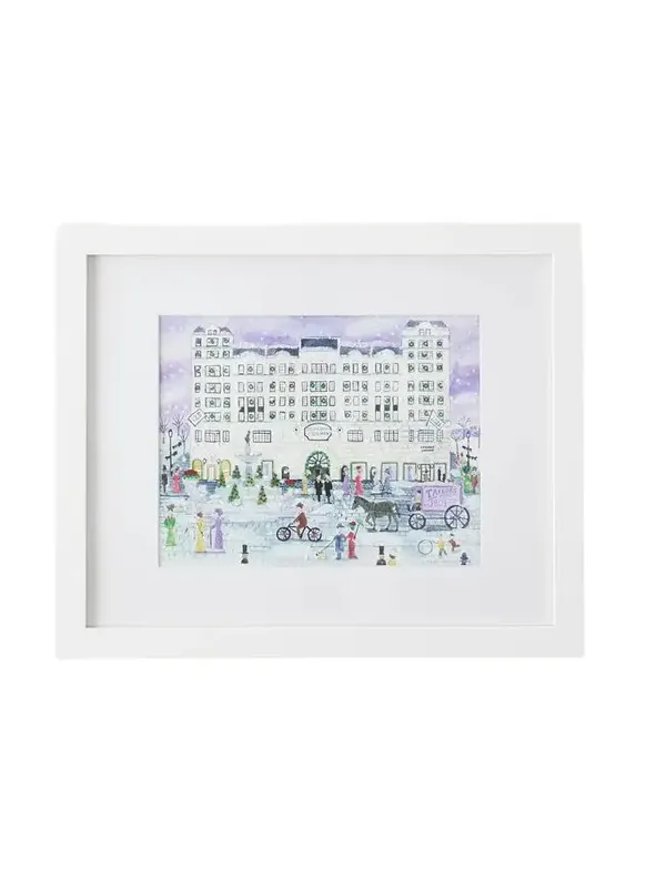 Michael Storrings 125th Anniversary "Bergdorf Goodman Store" Large Framed Print