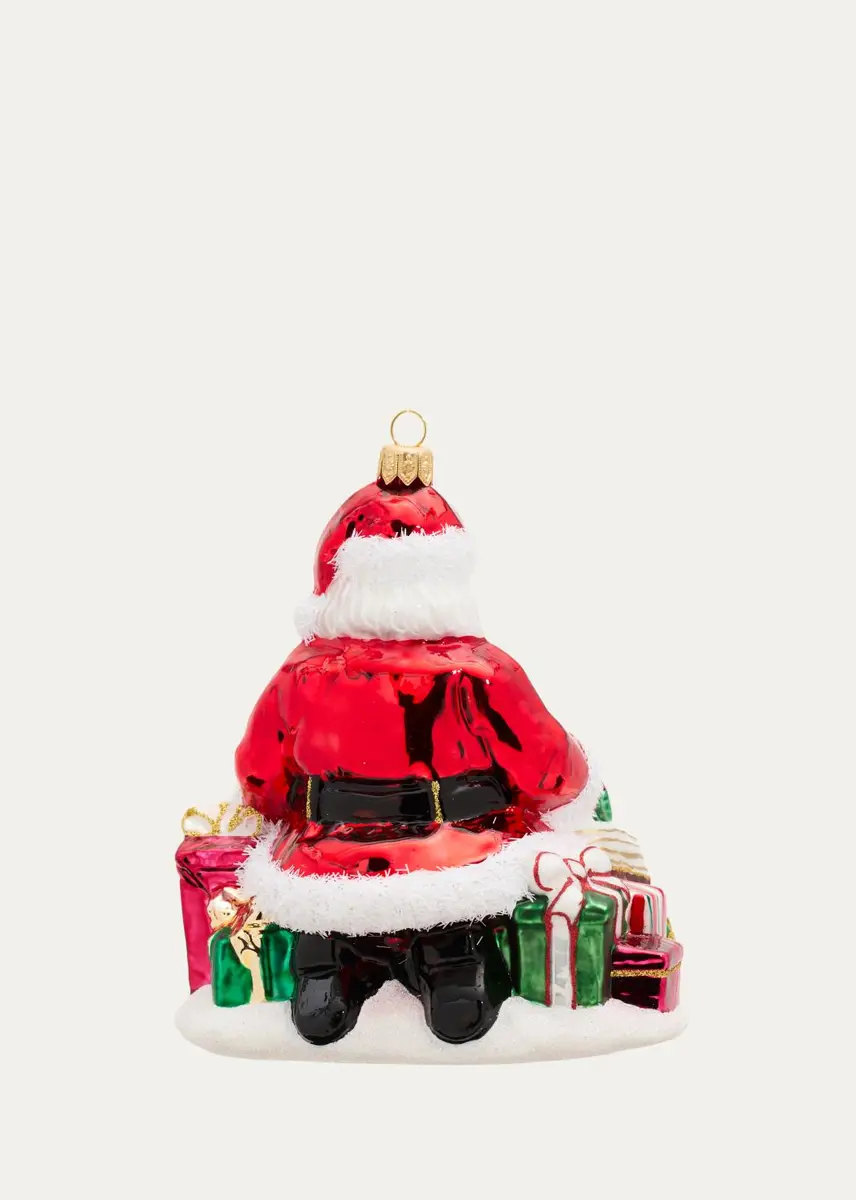 John Huras Santa Reading Glass Ornament | Thumbnail 2 John Huras Santa Reading Glass Ornament | Thumbnail 2