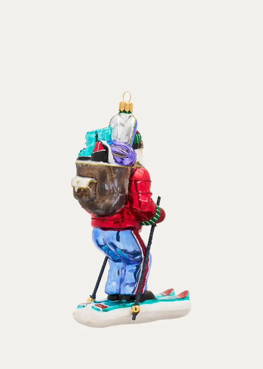 John Huras Skiing Santa Christmas Ornament | Thumbnail 2 John Huras Skiing Santa Christmas Ornament | Thumbnail 2