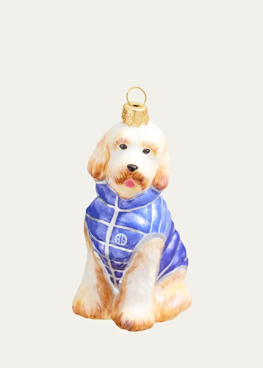 Joy To The World Collectibles Goldendoodle in BG Puffy Vest Christmas Ornament | Thumbnail 2