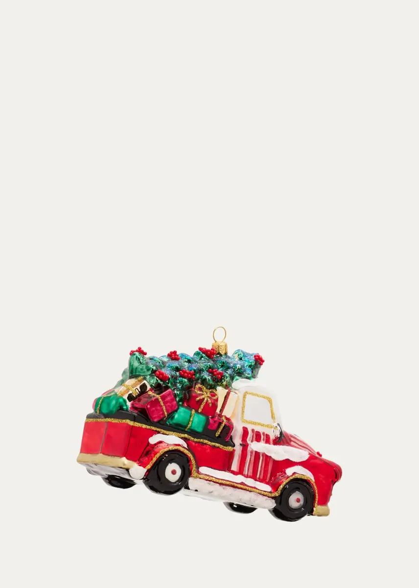 John Huras Santa In Pickup Truck Ornament | Thumbnail 2 John Huras Santa In Pickup Truck Ornament | Thumbnail 2
