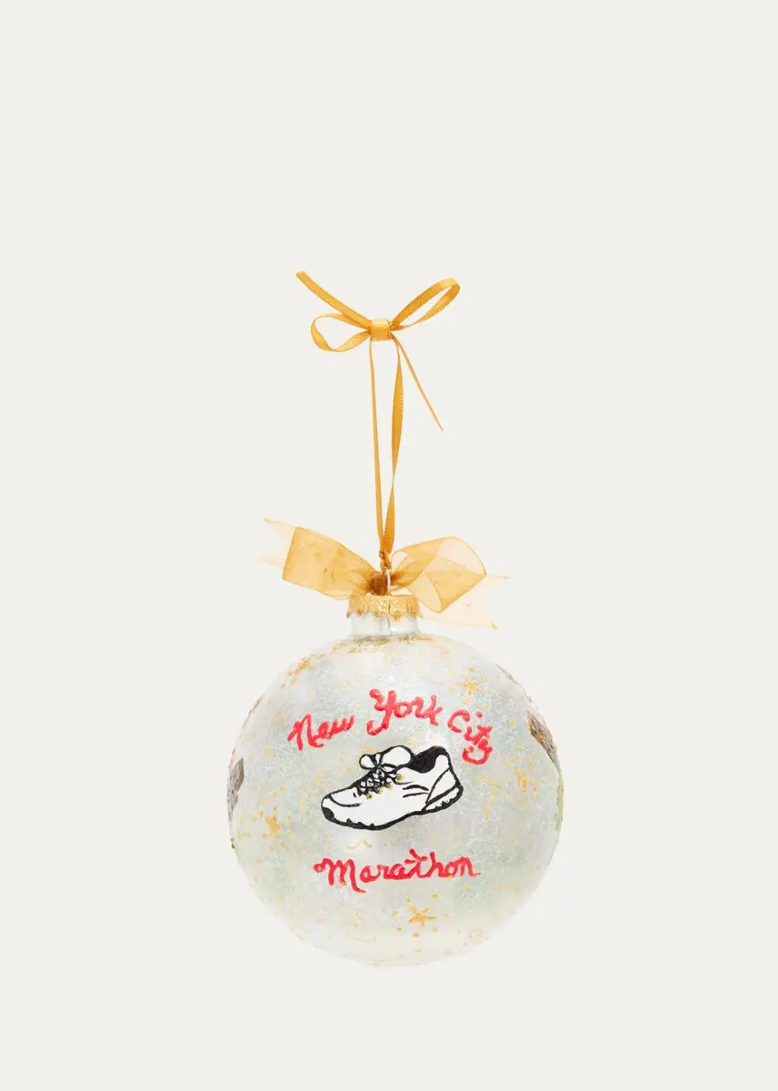 Nancy George-Michalson Marathon Glass Sphere Ornament | Thumbnail 2 Nancy George-Michalson Marathon Glass Sphere Ornament | Thumbnail 2