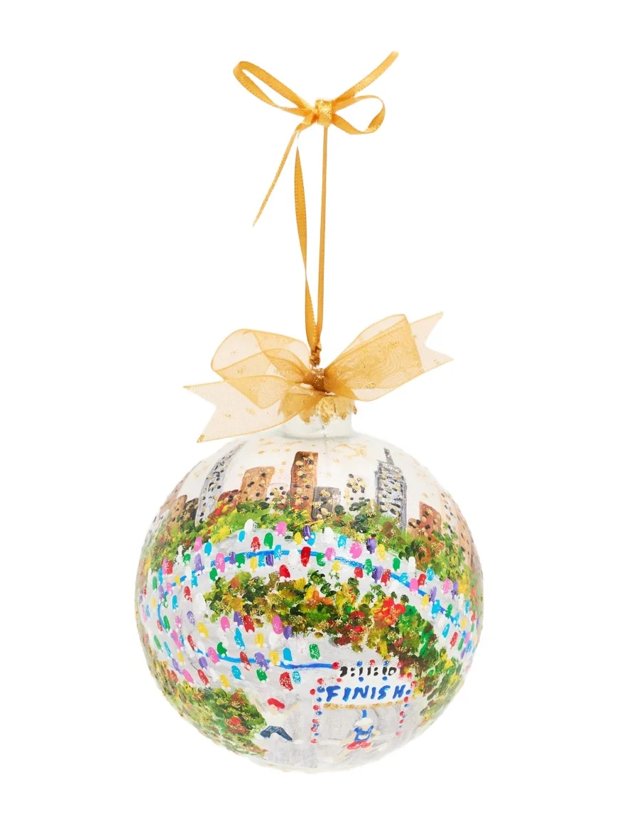 Nancy George-Michalson Marathon Glass Sphere Ornament