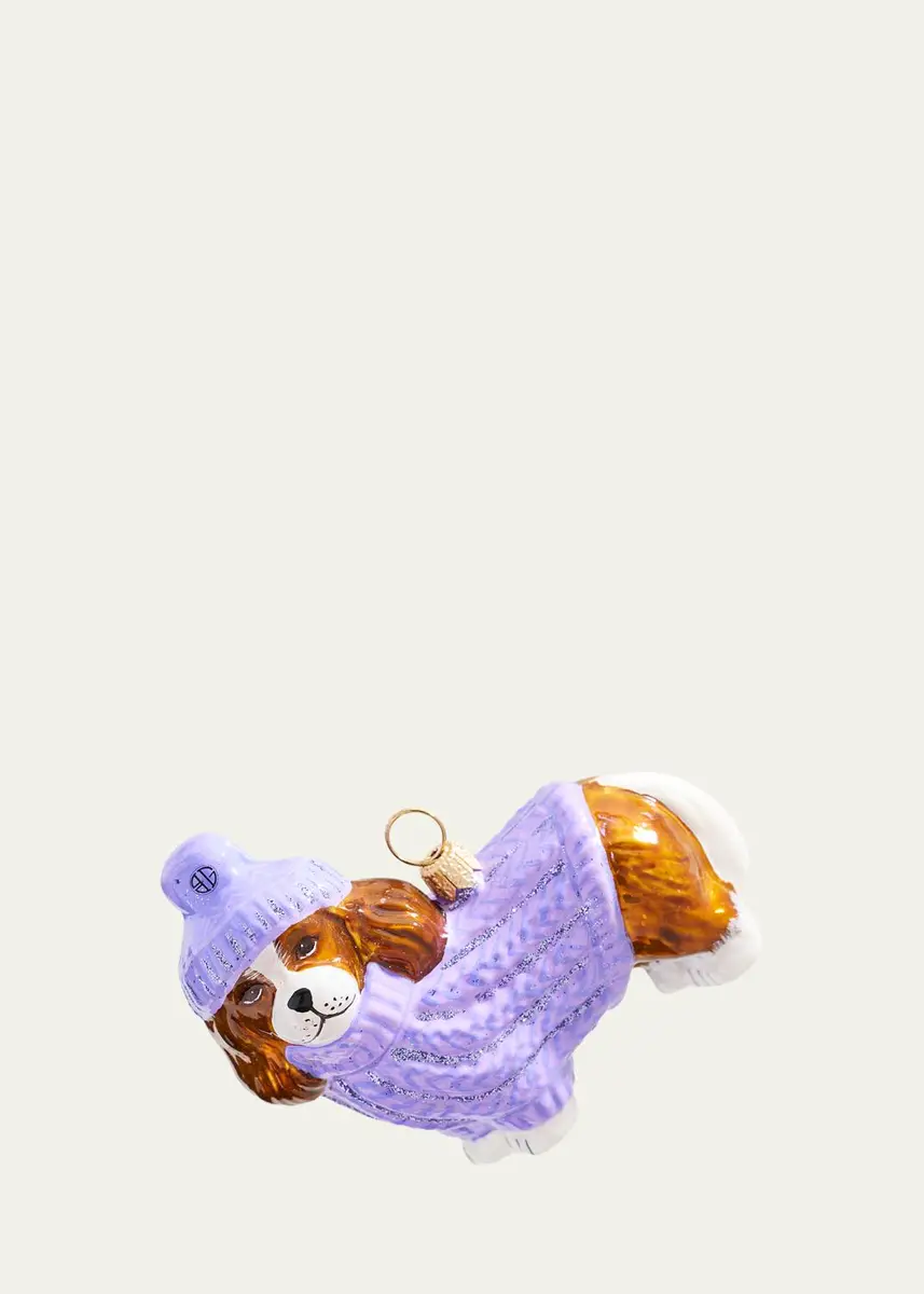Joy To The World Collectibles Cavalier King Charles Spaniel in BG Sweater Christmas Ornament | Thumbnail 2
