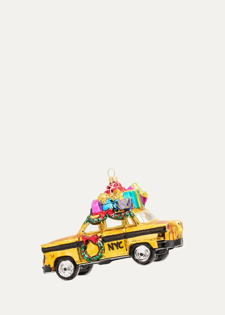 John Huras NYC Taxi With Presents Ornament | Thumbnail 2 John Huras NYC Taxi With Presents Ornament | Thumbnail 2
