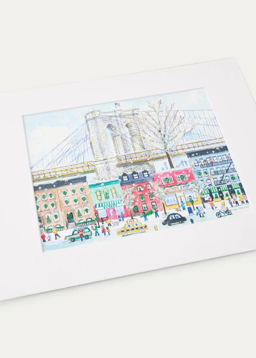 Michael Storrings Brooklyn Bridge Snowfall Print | Thumbnail 2 Michael Storrings Brooklyn Bridge Snowfall Print | Thumbnail 2