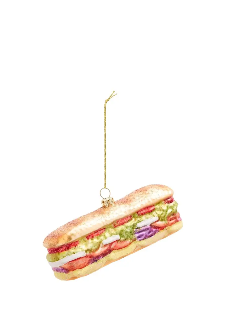 Cody Foster & Co Deluxe Sub Sandwich Christmas Ornament