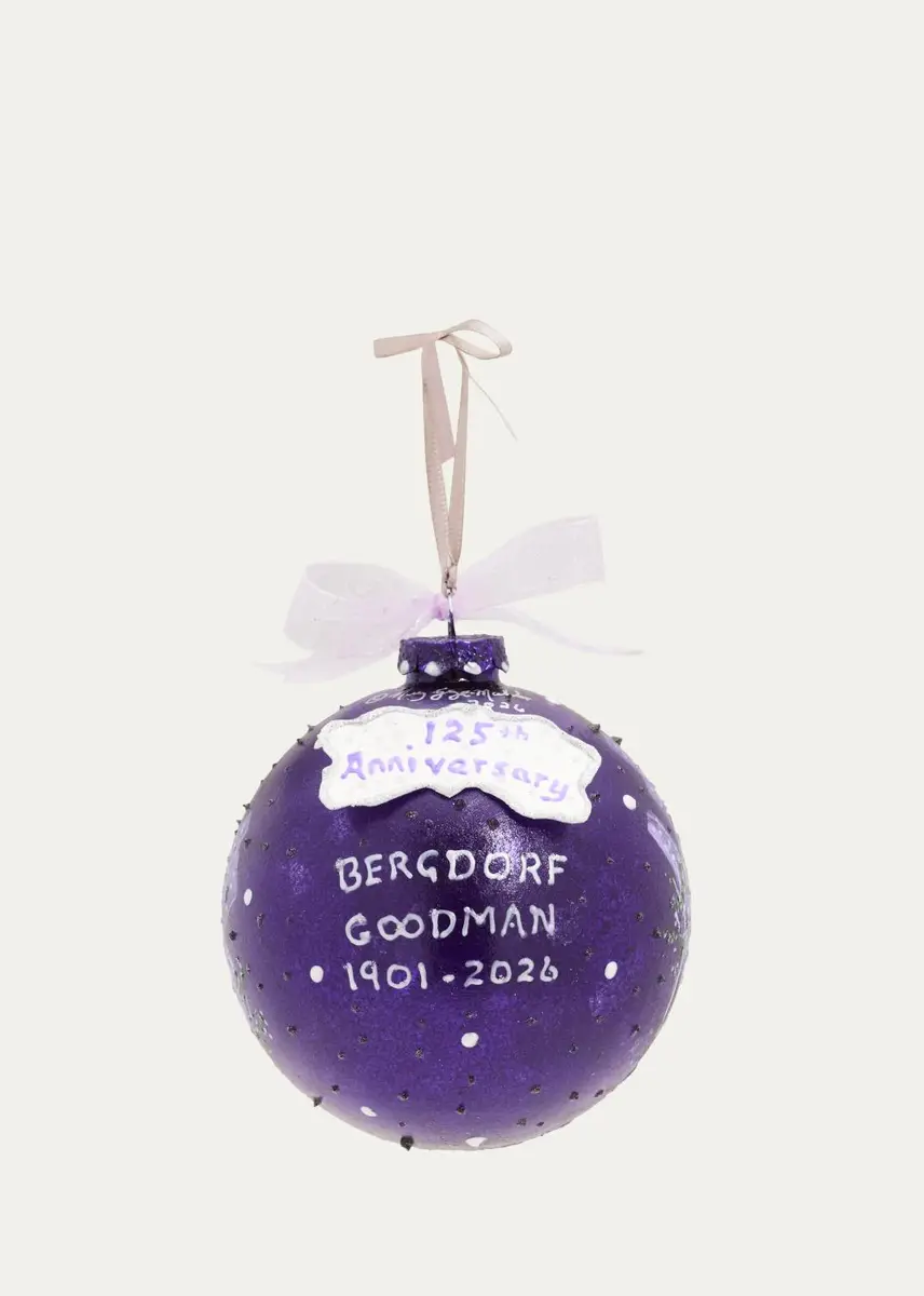 Nancy George-Michalson Hand-Painted Bergdorf Goodman Glass Ornament | Thumbnail 2 Nancy George-Michalson Hand-Painted Bergdorf Goodman Glass Ornament | Thumbnail 2