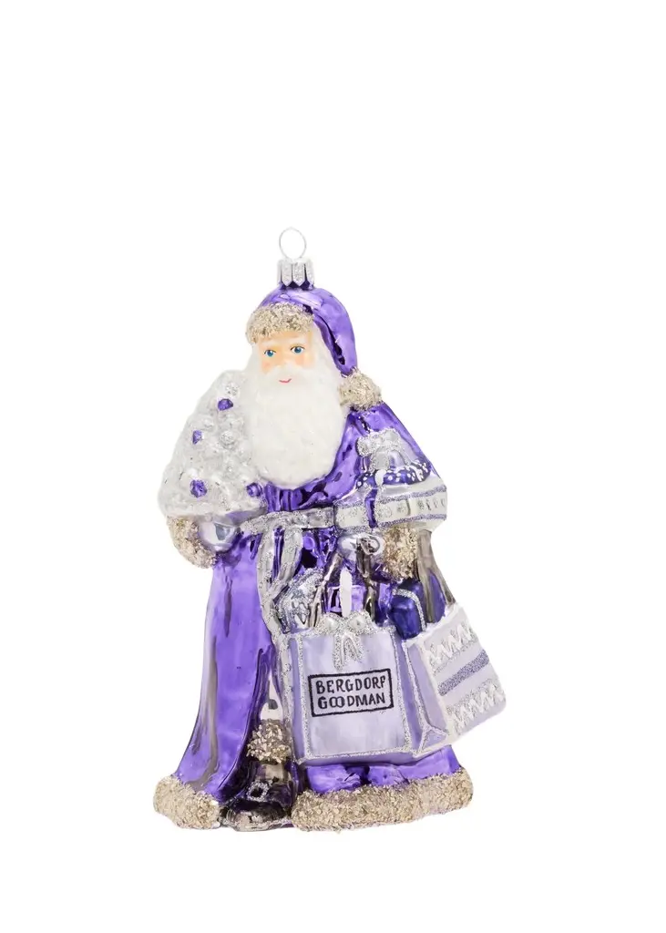 John Huras Shopping Santa Christmas Ornament