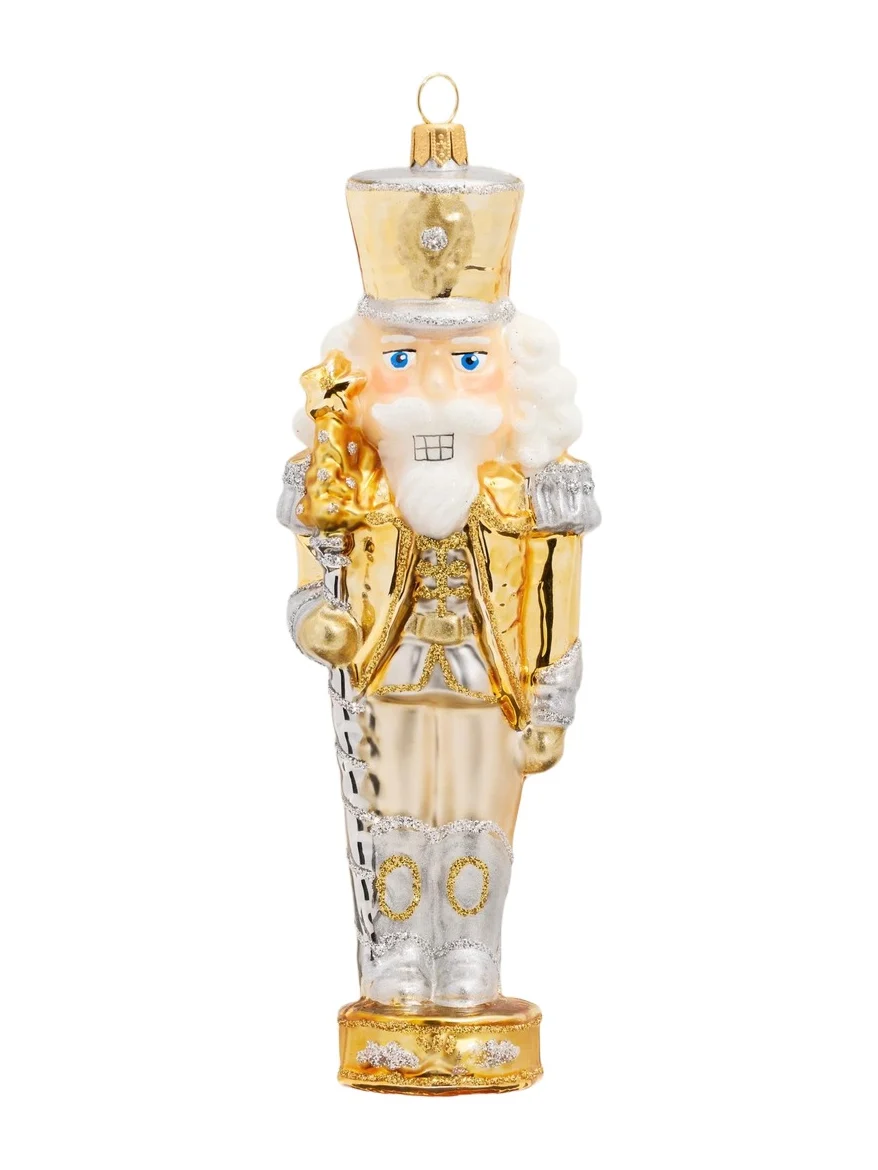 John Huras Glass Nutcracker Ornament