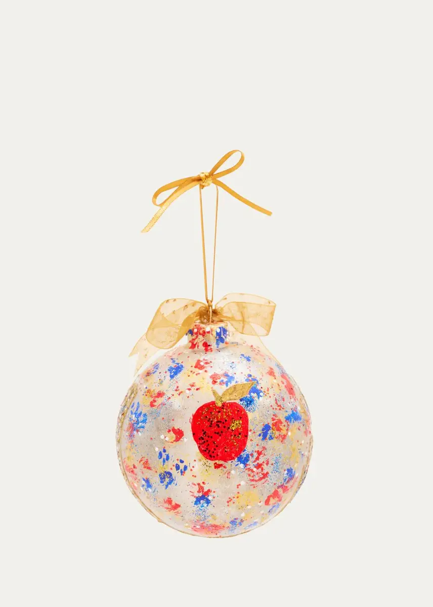Nancy George-Michalson Happy New Year Glass Christmas Ornament | Thumbnail 2