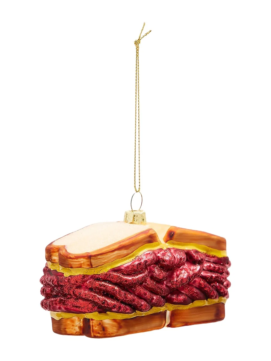 Cody Foster & Co Corned Beef Sandwich Christmas Ornament