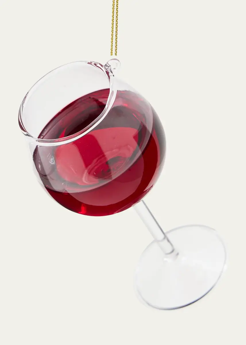 Cody Foster & Co Red Wine Glass Christmas Ornament | Thumbnail 2 Cody Foster & Co Red Wine Glass Christmas Ornament | Thumbnail 2