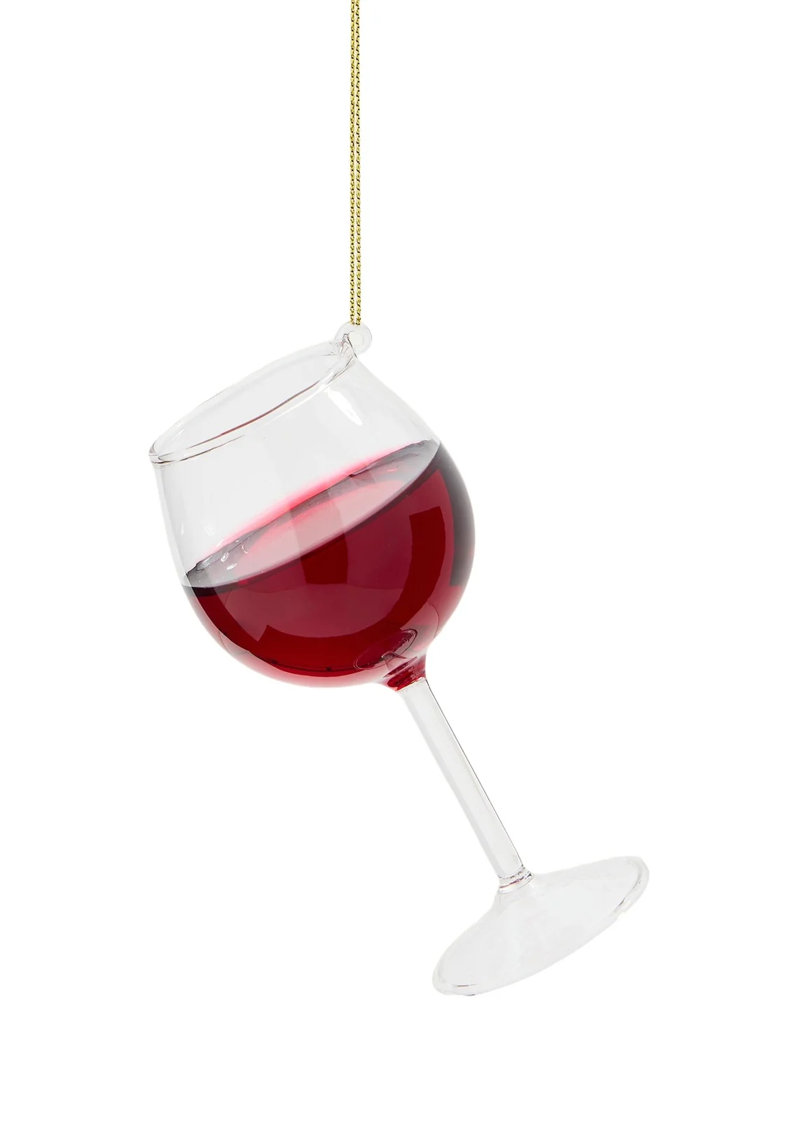 Cody Foster & Co Red Wine Glass Christmas Ornament