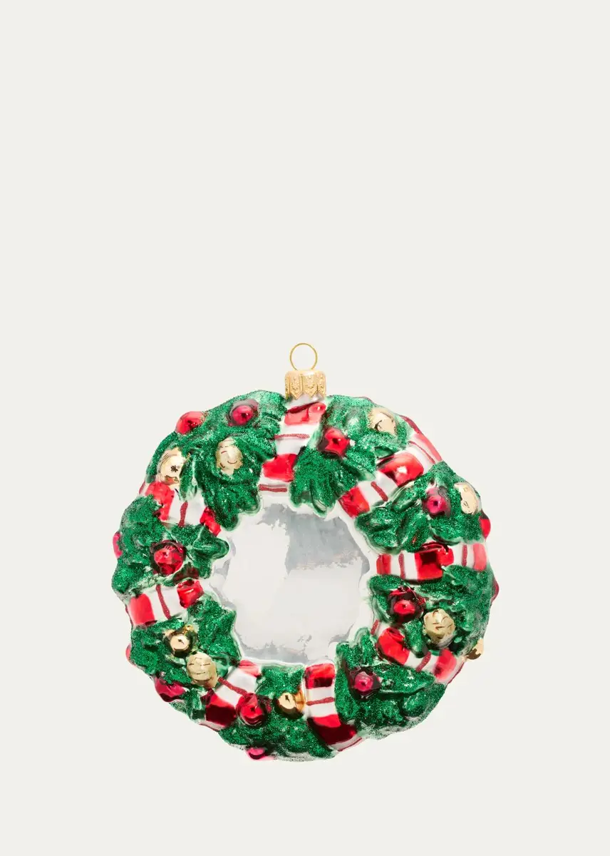 John Huras Santa Wreath Ornament | Thumbnail 2 John Huras Santa Wreath Ornament | Thumbnail 2