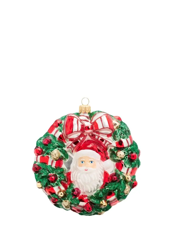Santa Wreath Ornament Santa Wreath Ornament