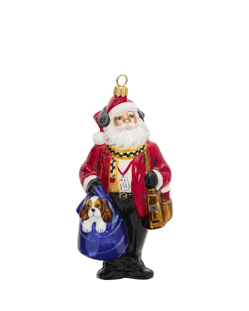 Joy To The World Collectibles NY Commuter Santa Christmas Ornament | Thumbnail 2 Joy To The World Collectibles NY Commuter Santa Christmas Ornament | Thumbnail 2