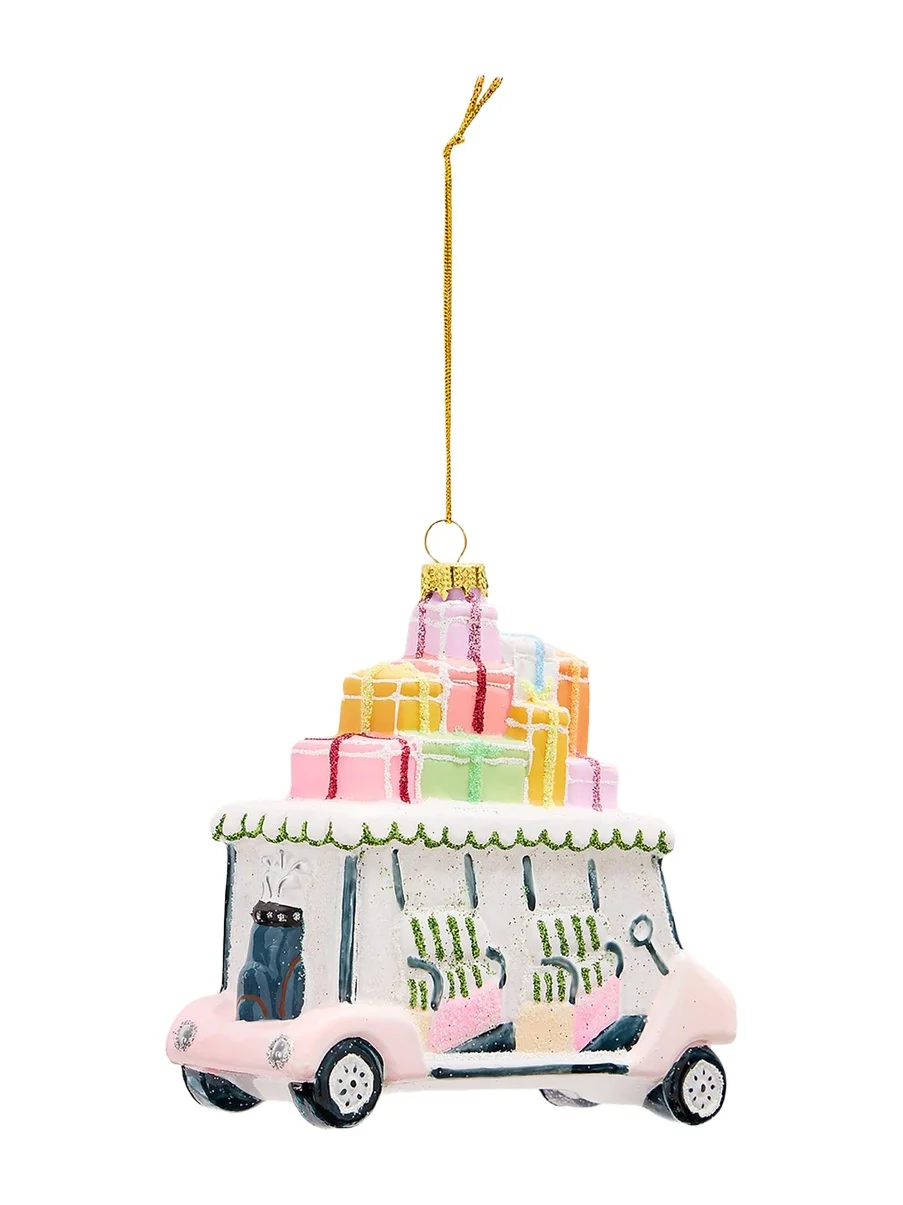 Cody Foster & Co Palm Springs Golf Cart Christmas Ornament