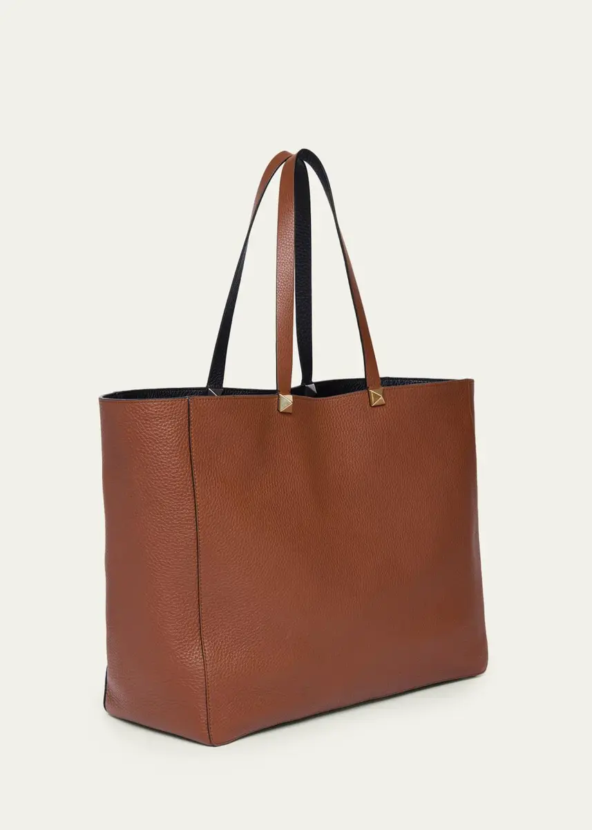 Valentino Garavani Men's Reversible Rockstud Leather Tote Bag | Thumbnail 3 Valentino Garavani Men's Reversible Rockstud Leather Tote Bag | Thumbnail 3