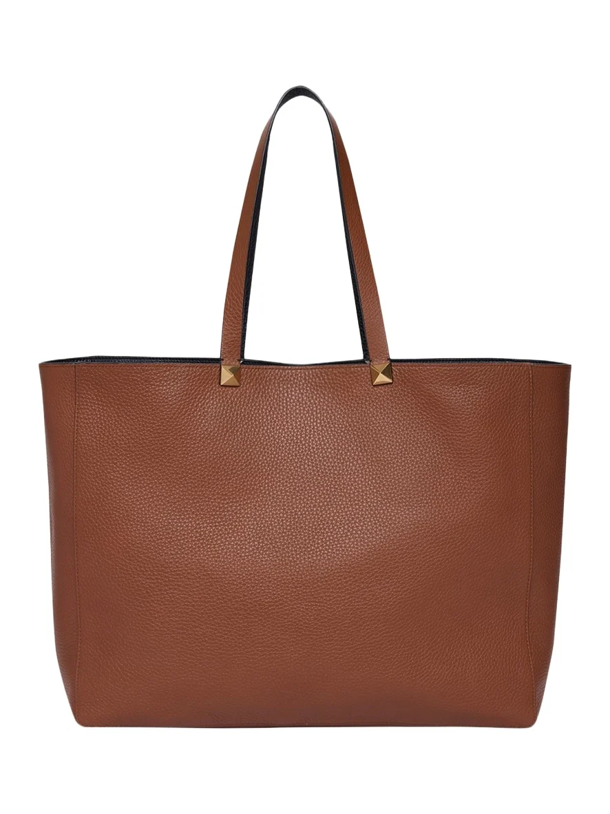 Valentino Garavani Men's Reversible Rockstud Leather Tote Bag