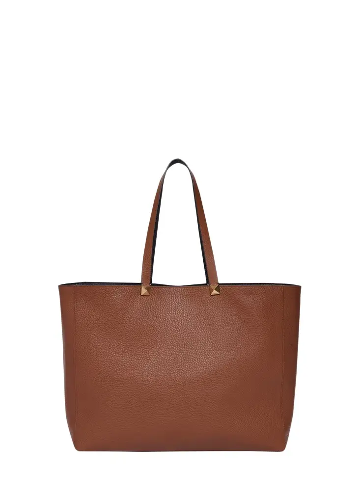 Valentino Garavani Men's Reversible Rockstud Leather Tote Bag