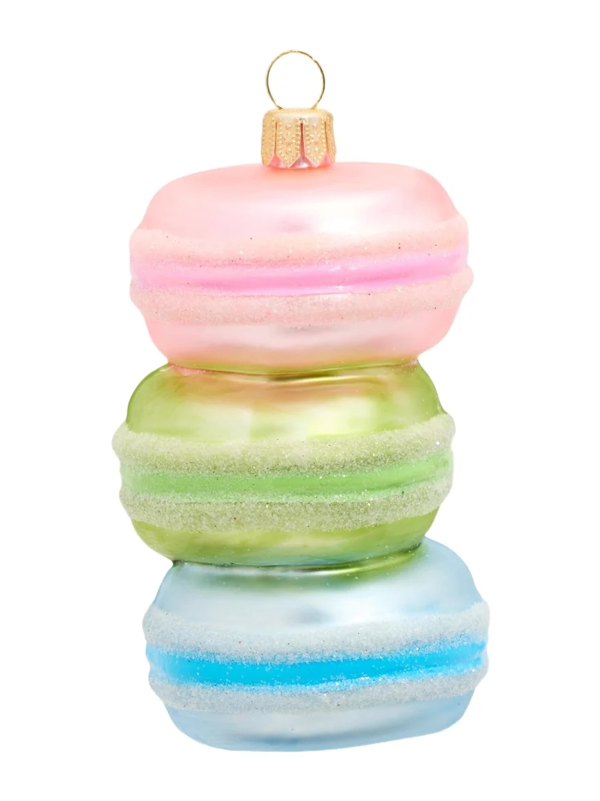 Impuls Stack of Macaron Glass Ornament