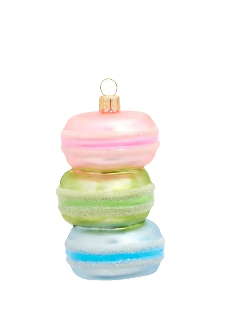 Impuls Stack of Macaron Glass Ornament
