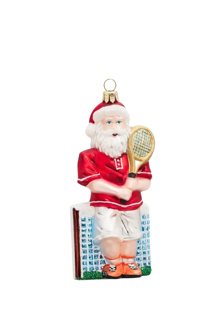 Impuls Tennis Santa Ornament