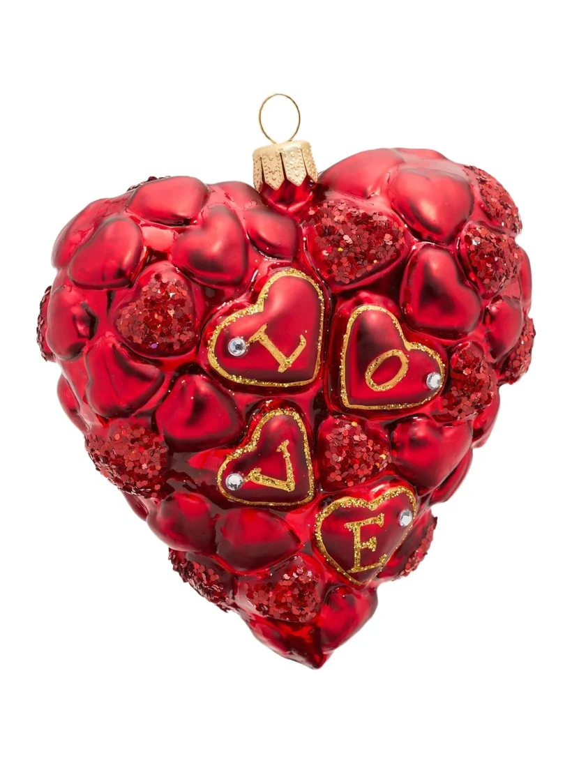 Impuls Glass Heart Ornament