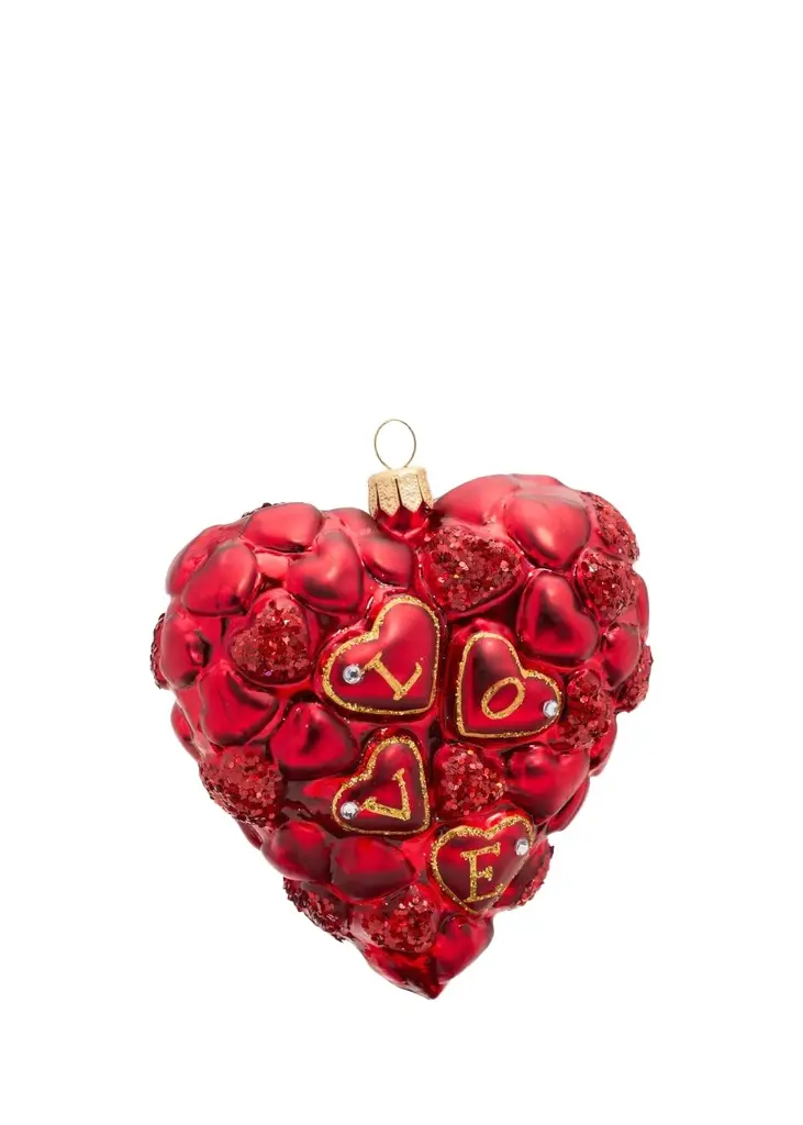 Impuls Glass Heart Ornament