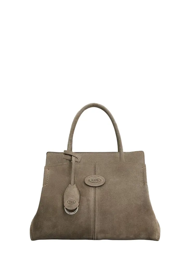 Tod's Suede Shopping Top-Handle Bag