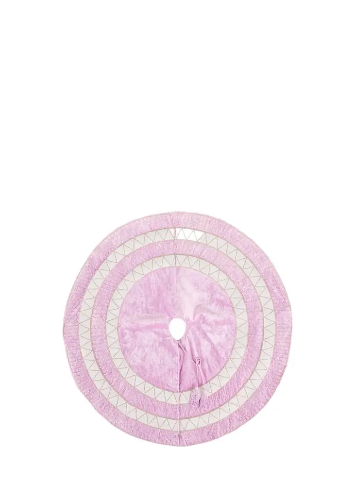 Sudha Pennathur 60" Embellished Silky Velvet Tree Skirt