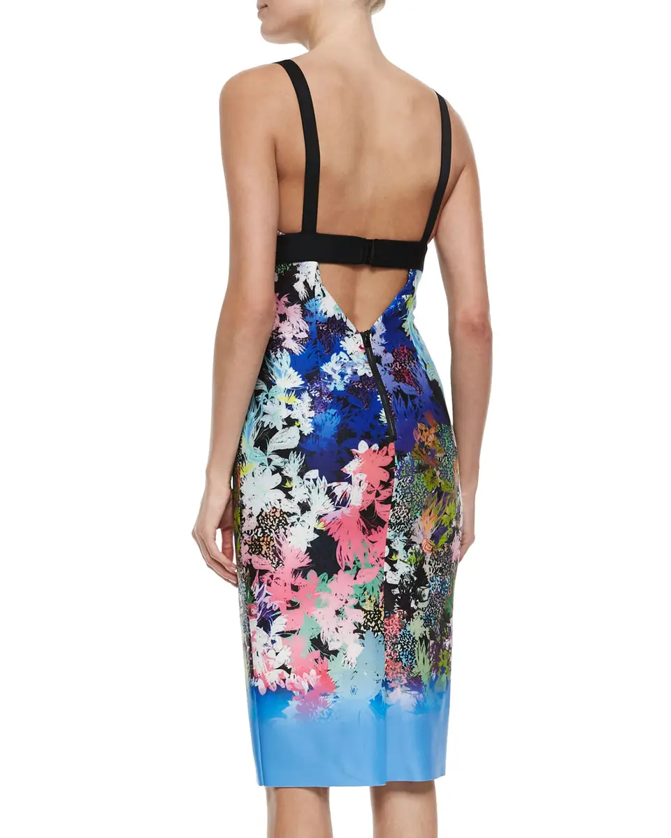 Cinq à Sept Thalie Gilded Peony Jacquard Embellished Sleeveless Midi Dress | Thumbnail 6 Cinq à Sept Thalie Gilded Peony Jacquard Embellished Sleeveless Midi Dress | Thumbnail 6